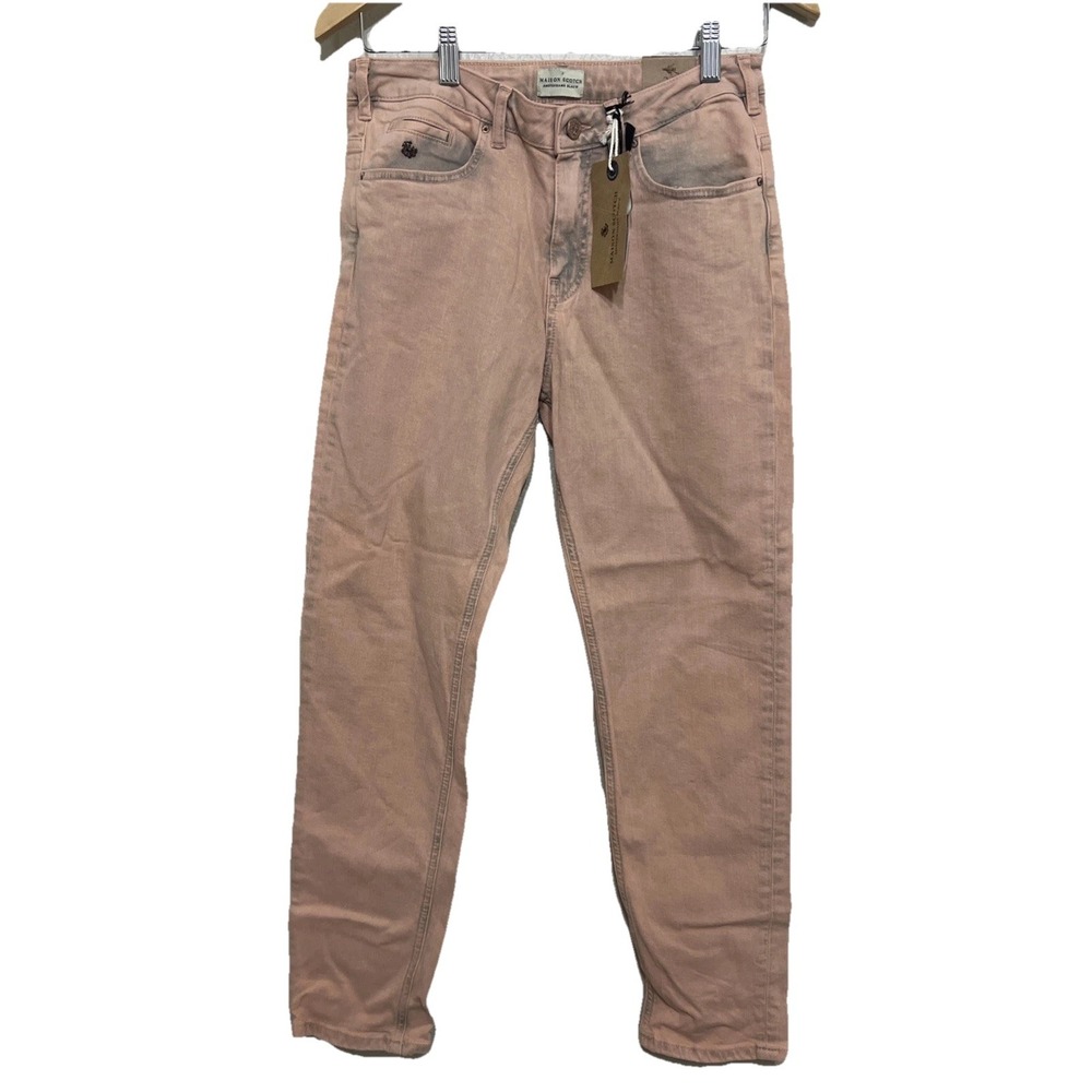SCOTCH & SODA Ams Blauw Women‎ Jeans 26 Reg  Slim Boyfriend Fit Pink Dyed Look